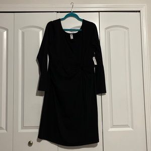 Black maternity dress